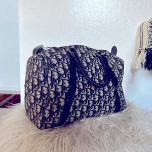 Vintage Navy Oblique Boston dior